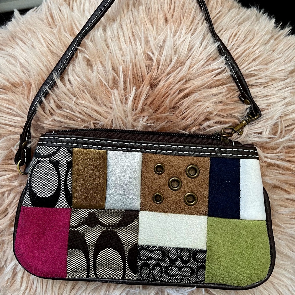 Coach Patchwork Wristlet